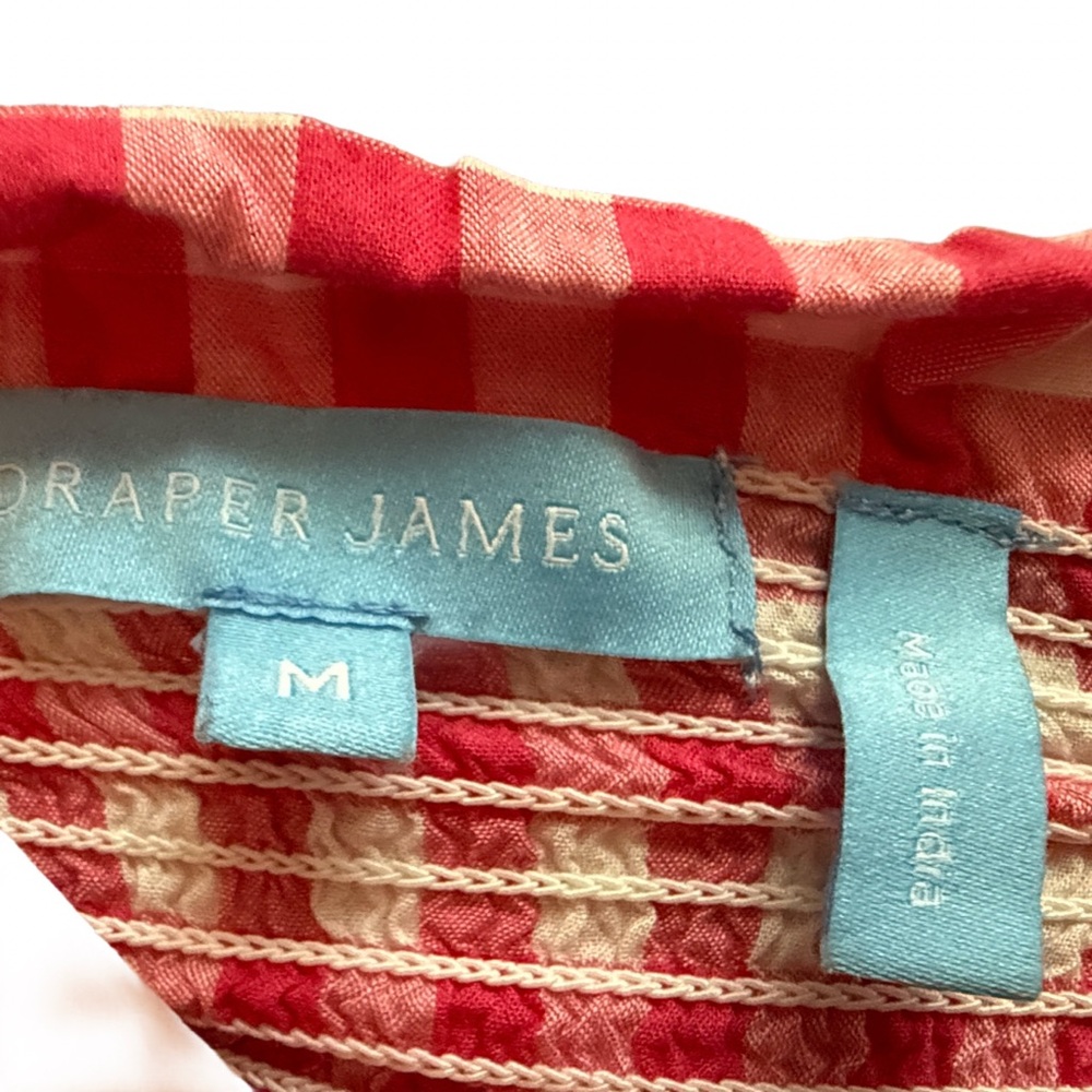 Smocked Pink Gingham Coastal Cowgirl Dress Draper James Sz Medium EUC - Picture 11 of 14